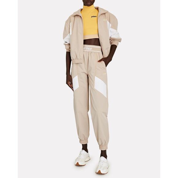 Prince x Melissa Wood Health Full Zip Jacket & Pants Track Set Beige Women's XS